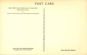 DE - Winterthur Museum. Stair Hall from Readbourne, Centerville, MD