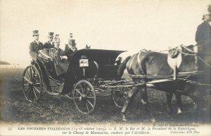 The Italian Days H.M. the King and the President of the Republic carriage 1903