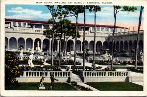 Florida Sarasota Ringlng Art Museum Main Court 1937