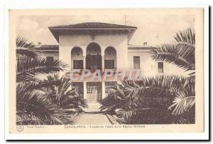 Morocco Casablanca Old Postcard Facade of the palace of the military area