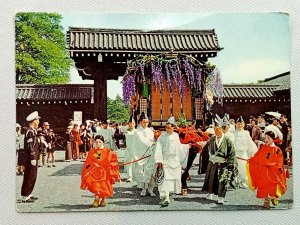 Vintage Postcard The Aoi Matsuri Colorful Festivals of Kyoto Japan