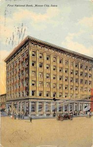 First National Bank Mason City Iowa 1911 postcard