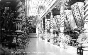 Postcard RPPC Mexico The Garden Lode Hotel Geneve Interior 23-4426