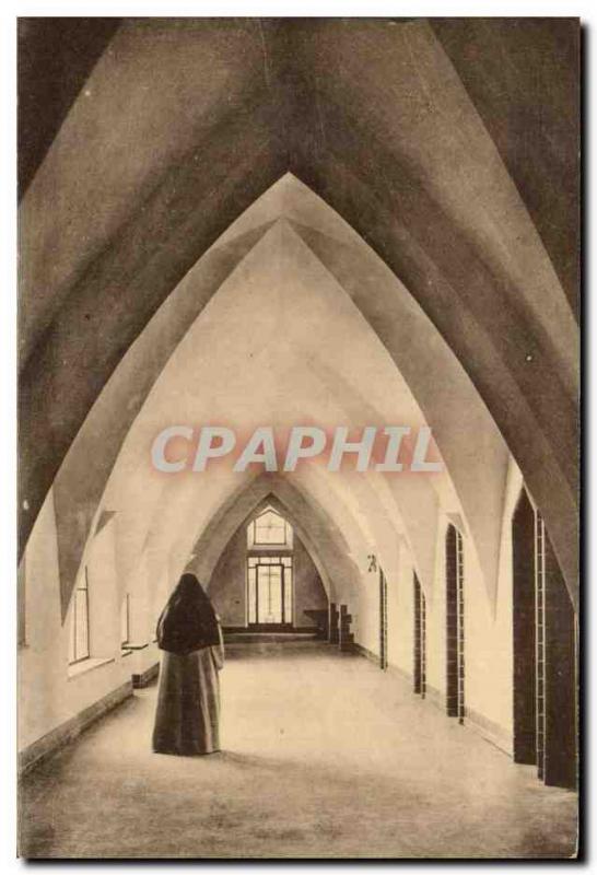 Old Postcard From Cloister monastery Abbaye ND Clairefontaine Bouillon