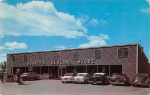 Windsor Maine Hussey's General Store Gas Pumps Vintage Postcard AA71726