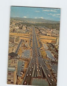 Postcard Avenida Bolivar, Vista Aérea, Caracas, Venezuela