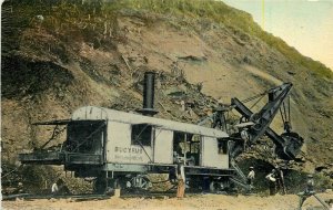 Postcard C-1910 Panama Canal Construction Bucyrus steam shovel Vickery 23-13345