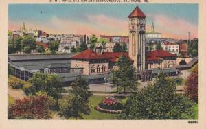 Mount Royal Train Station - Baltimore MD, Maryland - Linen
