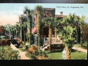 Vintage Postcard 1915-1930 Villa Flora St. Augustine Florida