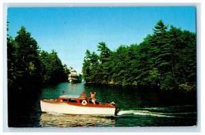 c1950's MV Mohican in Paradise Bay Lake George New York NY Unposted Postcard