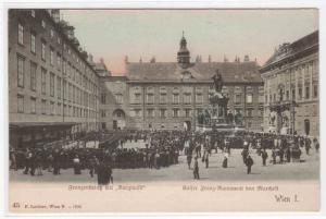 Franzensplatz Wien Vienna Austria 1910c postcard