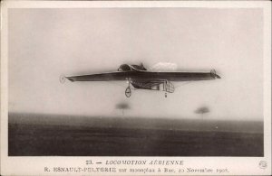 Pioneer Aviation Monplane Airplane Esnault-Pelterie 1908 Real Photo Postcard