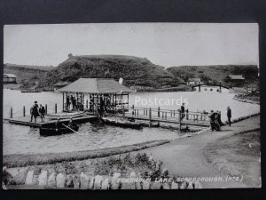 Yorkshire SCARBOROUGH Peasholm Lake FLOATING BOAT JETTY Postcard by T T & S No.6