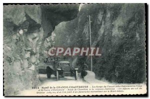 Old Postcard Grande Chartreuse Massif Gorges of Couron Automotive