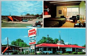 Vtg Tallahassee Florida FL Howard Johnson's Motor Lodge Motel 1970s Postcard