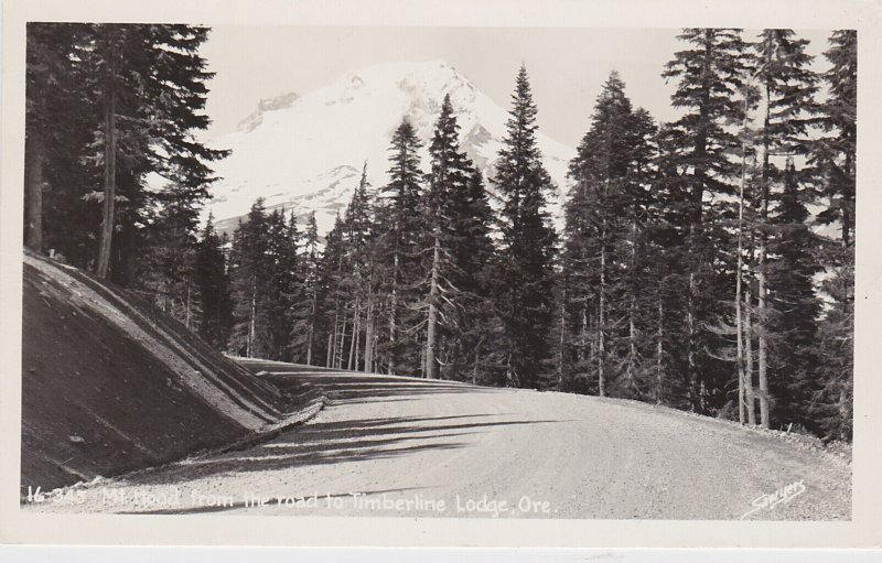 Oregon Mount Hood From The Road To Timberline Lodge Real Photo