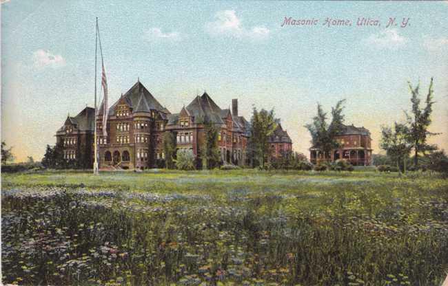 The Masonic Home - Utica NY, New York - pm 1908 - DB