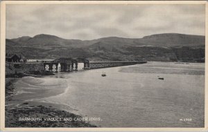 Wales Postcard - Barmouth Viaduct and Cader Idris, Merionethshire  DC390