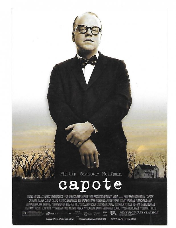 Phillip Seymour Hoffman as Truman Capote, Advertising Card Movie 4 by 6 card