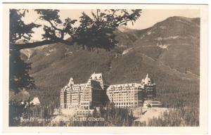 BANFF SPRINGS ALBERTA CANADA THE HOTEL BANFF REAL PHOTO POSTCARD 