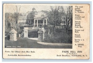 C. 1910 Park Hill Inn Yonkers, N.Y. Postcard P213E