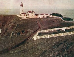 C.1900-07 Lighthouse Keepers House Cape Foulweather Oregon Vintage Postcard P109