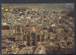 Spain Postcard - Aerial View of The Cathedral, Granada  T8502