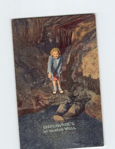 Postcard Brownies Wishing Well Cave Of The Mounds Blue Mounds Wisconsin USA