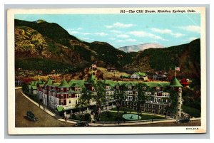 Vintage 1940's Advertising Postcard Cliff House Hotel Manitou Springs Colorado