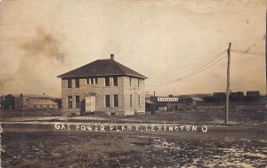 J72/ Lexington Ohio RPPC Postcard c1910 Gas Power Plant Building 132