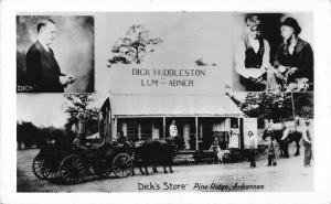 Pine Ridge Arkansas Dick's Store Lum Aber Real Photo Antique Postcard J80577