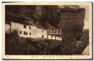 Old Postcard Graufthal Houses In The Rock