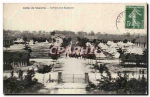 Sissonne - Arrival of & # 39un Regiment - Old Postcard