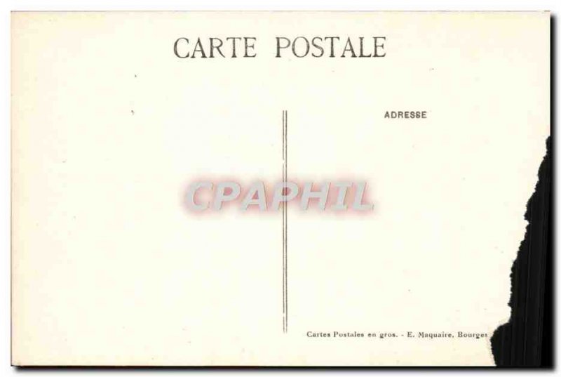 Old Postcard Bourges Interior De La Cathedrale Rosette organ