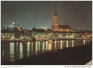 Germany Frankfurt Eiserner Steg und Dom