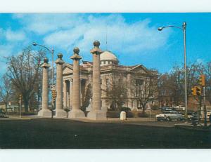 Unused 1950's OLD CARS & BOONE COUNTY COURT HOUSE Columbia Missouri MO t4156@