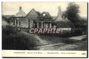 Postcard Old Champguyon Army Battle of the Marne