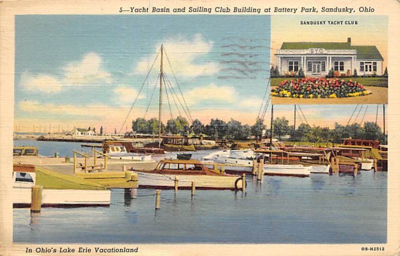 Yacht Basin, Sailing Club Building, Battery Park Sandusky, Ohio OH