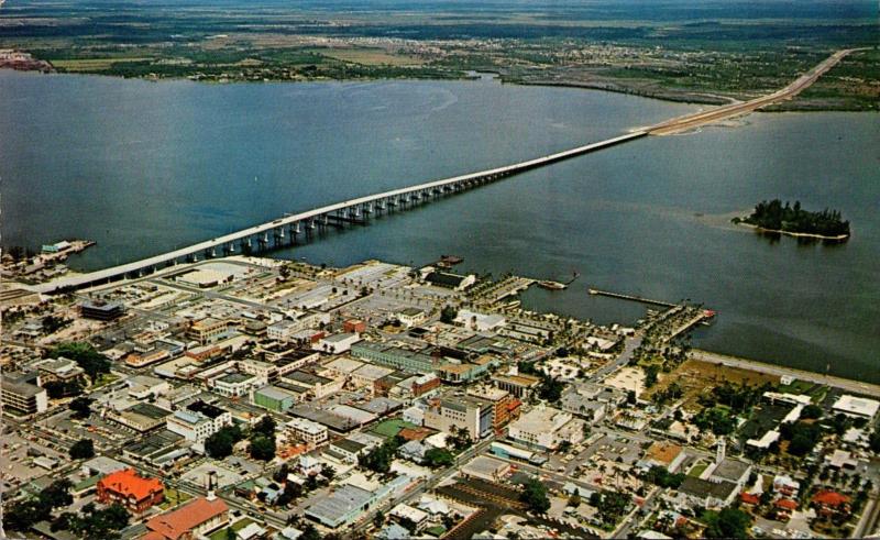 Florida Fort Myers Aerial View Looking North