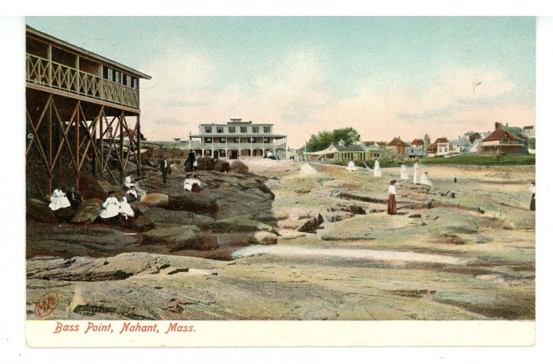 MA - Nahant. Bass Point On the Rocks ca 1905