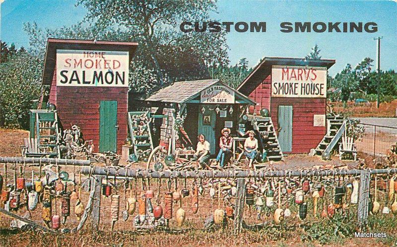 1960's Marv's Smoke House CoCal Co WESTPORT WASHINGTON Postcard 7445