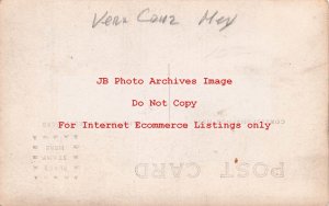 Mexico Border War, RPPC, US Navy Sailors Bringing in the Wounded at Vera Cruz