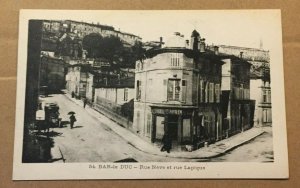 VINTAGE UNUSED POSTCARD NEVE & LAPIQUE STREET, BAR-LE-DUC, FRANCE