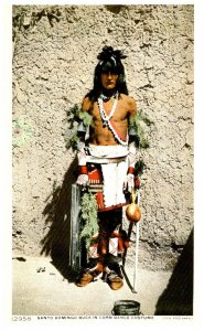 Hopi Indian , Santo Domingo Buck in Corn Dance Costume