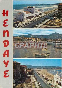 Modern Postcard Hendaye Pyrenees Atlantiques Haut Bas Casino and Grand Beach ...