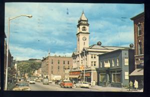 Montpelier, Vermont/VT Postcard, Main Street, 1960's Cars, 1965!