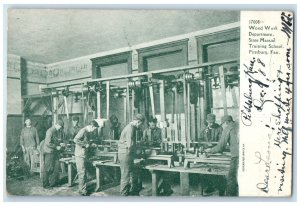 1908 Wood Work Department State Manual Training School Pittsburg KS Postcard