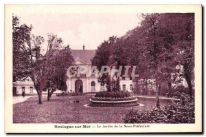 Old Postcard Boulogne sur Mer The Garden Under Prefecture