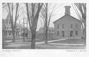 Chester Vermont High School Vintage Postcard AA83001