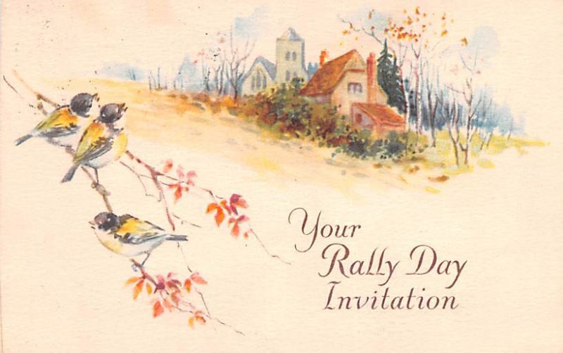 Your Rally Day Invitation Religious 1935 